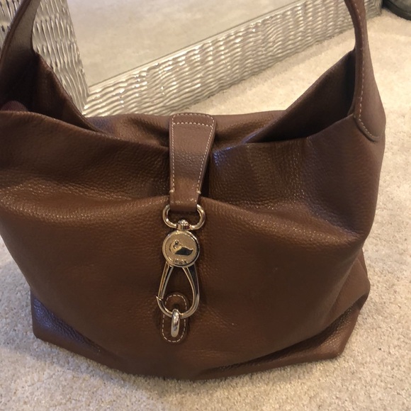 DOONEY & BOURKE CHOCOLATE BROWN LEATHER BAG - Picture 9 of 10